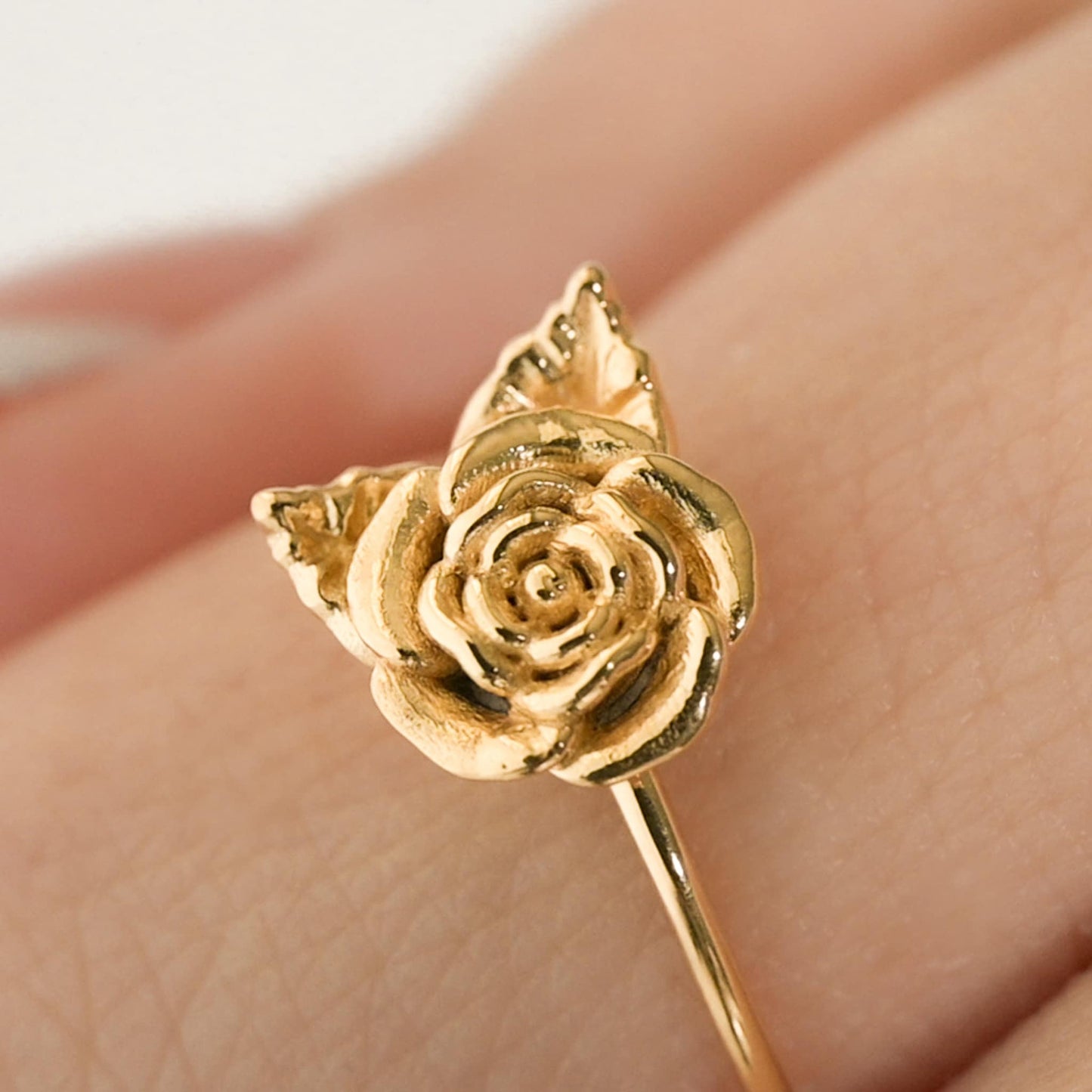 Dainty Rose Flower Ring