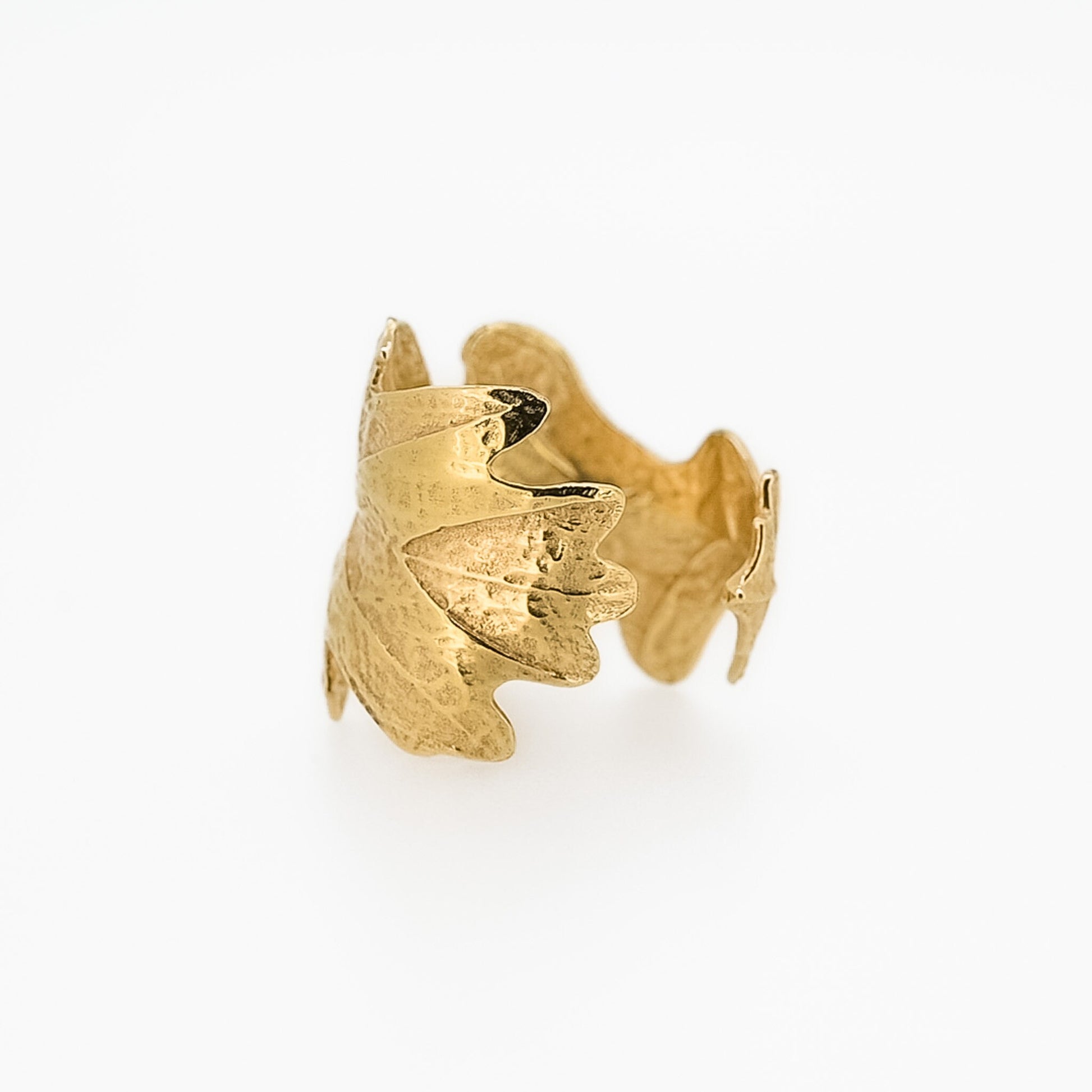 Oak Leaf Ring in Sterling Silver, Vermeil, in 14K Gold Plate