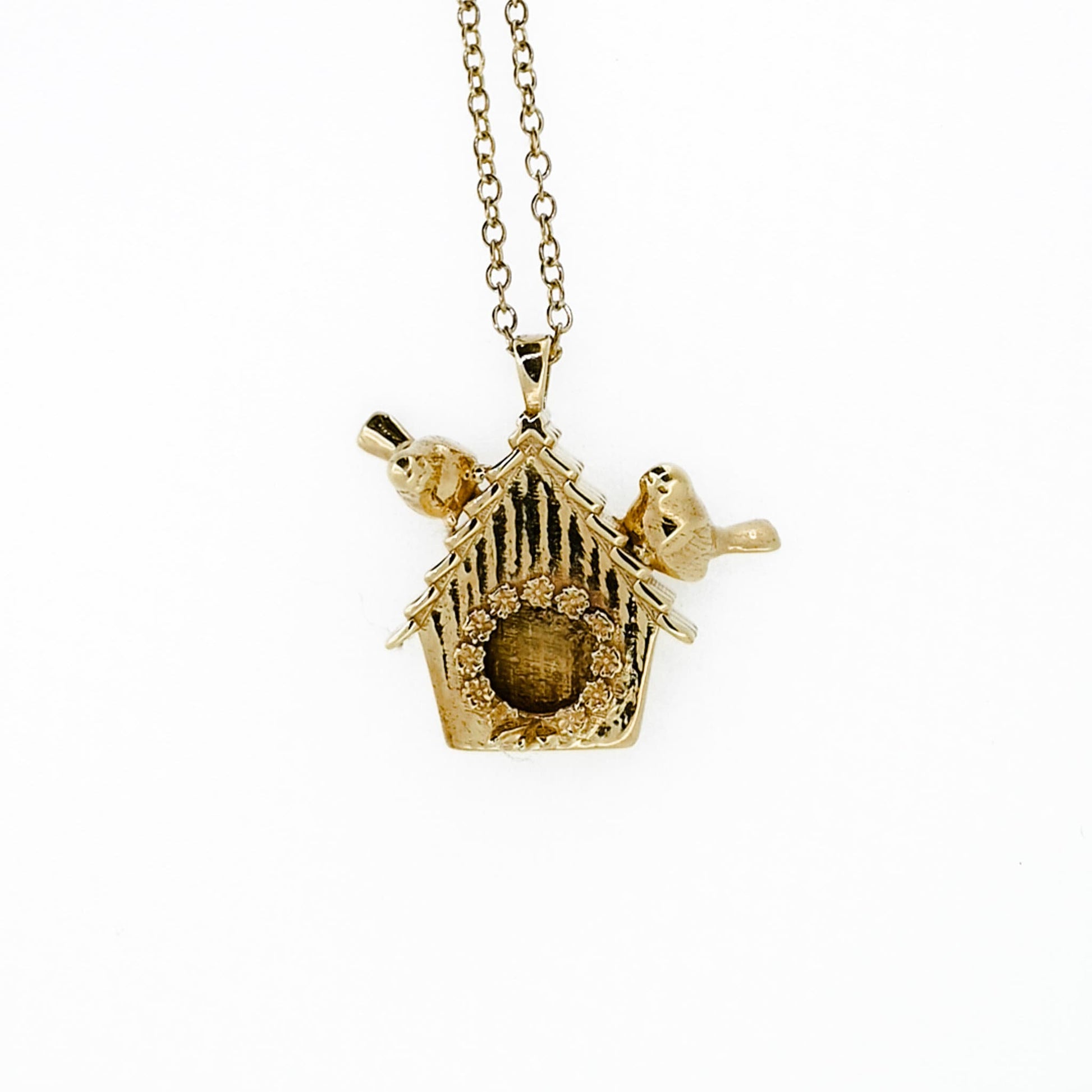 Birdhouse Pendant Necklace