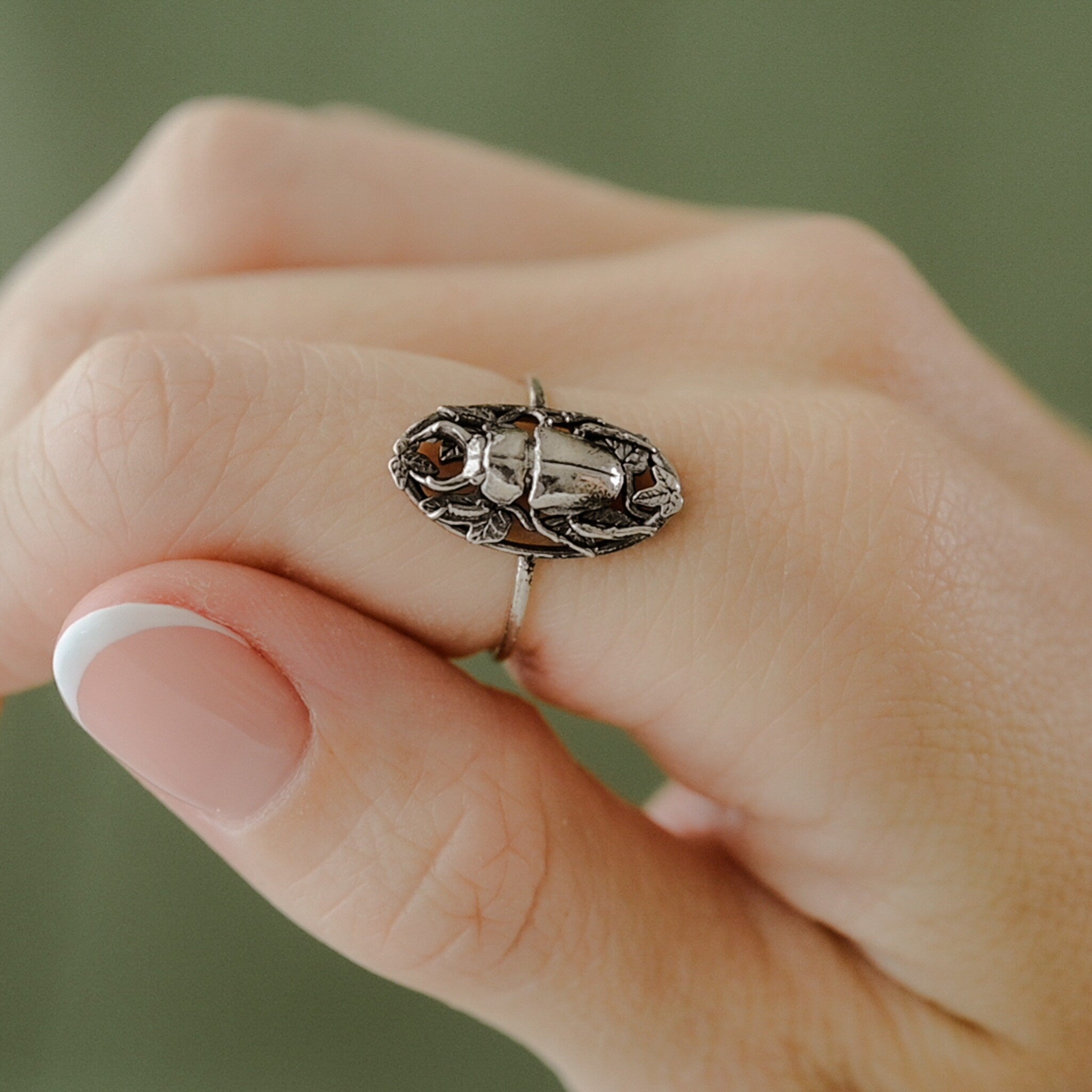925 Sterling Silver Egyptian Scarab Beetle Ankh Cross Ring | Factory Direct  Jewelry