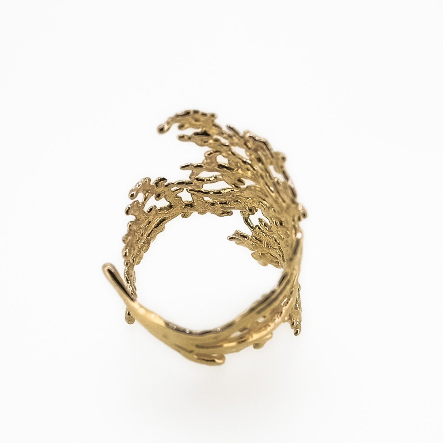 Coral Ring in Vermeil, Solid Silver, or 14k Gold Plate