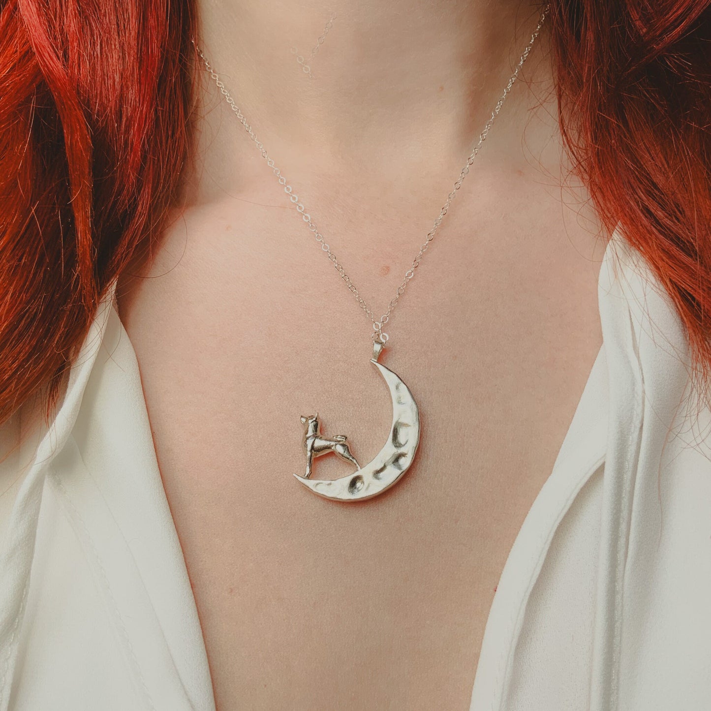 Shiba to the Moon Necklace